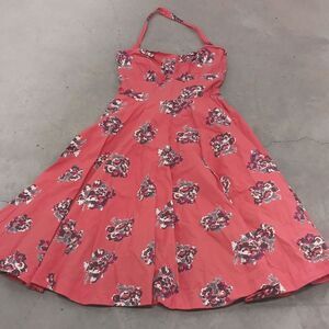 Girls From Savoy Anthropologie Floral Halter Dress 10